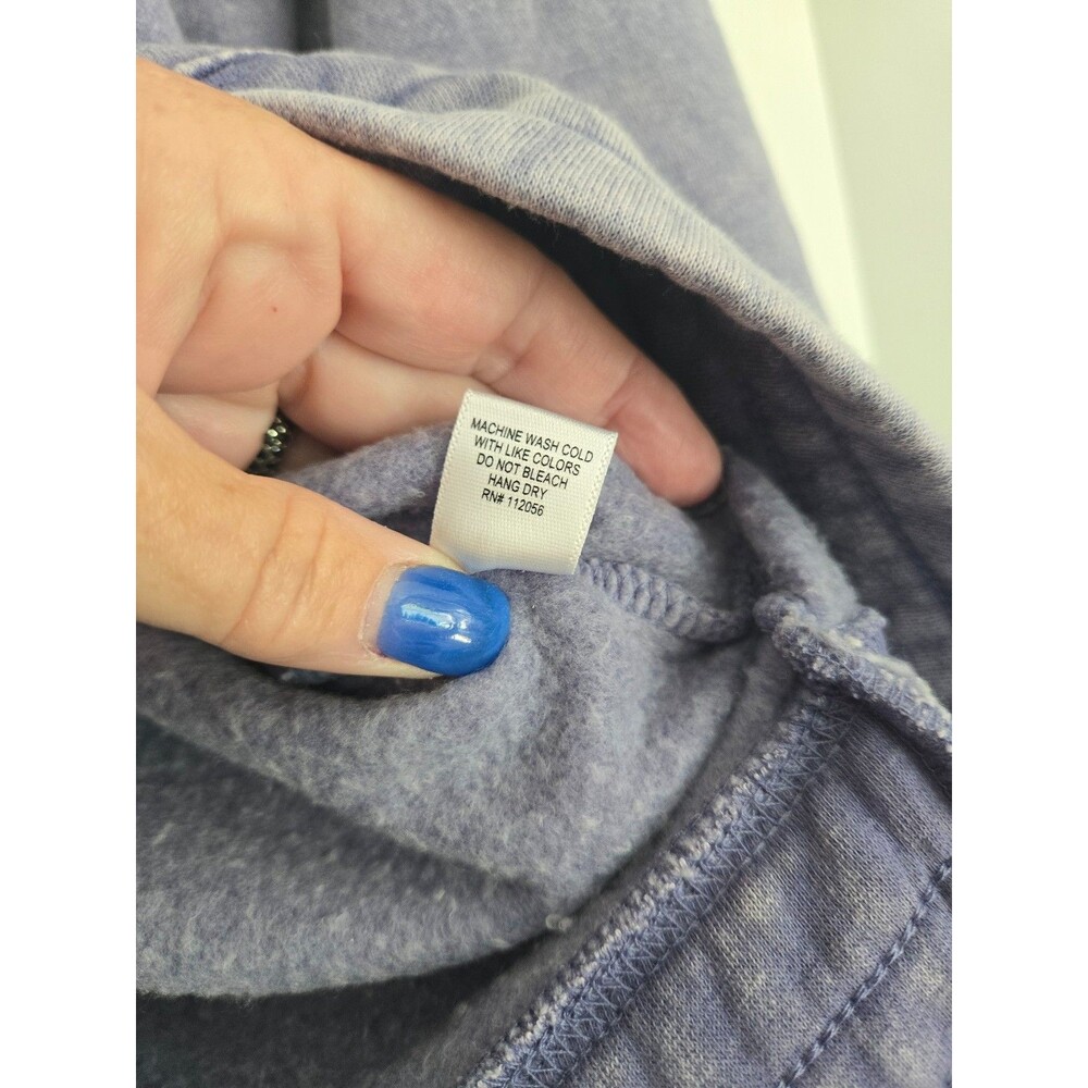 Zenana Acid Washed Half Snap Fleece Sweatshirt Med - Picture 5 of 7